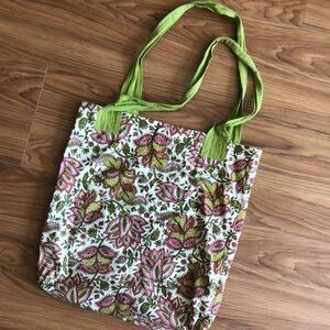 Floral handmade tote​